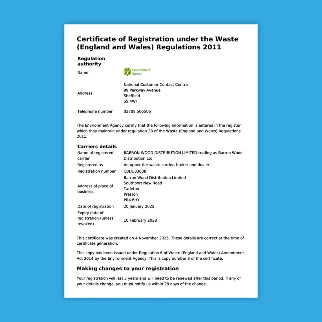 bwd Downloads Waste Licence